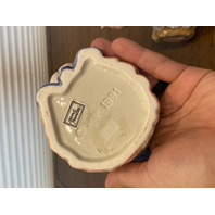 VTG Fitz & Floyd Hydrangea Bear Ceramic Teapot & Mug 7.75"H, 4.25"H