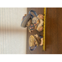 VTG Fitz & Floyd Hydrangea Bear Ceramic Teapot & Mug 7.75"H, 4.25"H