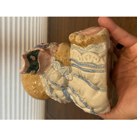 VTG Fitz & Floyd Hydrangea Bear Ceramic Teapot & Mug 7.75"H, 4.25"H