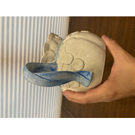 VTG 1993 Fitz & Floyd Ribbons & Flowers 35 Oz Ceramic Lidded Teapot 7.5"L