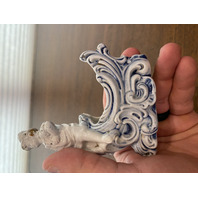 VTG Person On Waves Ceramic Planter 4.75"H