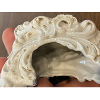 VTG Person On Waves Ceramic Planter 4.75"H