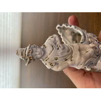 VTG Person On Waves Ceramic Planter 4.75"H