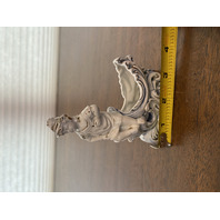 VTG Person On Waves Ceramic Planter 4.75"H