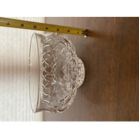 VTG WATERFORD Crystal LISMORE Bowl SIGNED 7.5"W HEAVY IRELAND