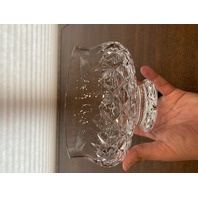 VTG WATERFORD Crystal LISMORE Bowl SIGNED 7.5"W HEAVY IRELAND