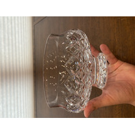 VTG WATERFORD Crystal LISMORE Bowl SIGNED 7.5"W HEAVY IRELAND