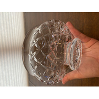 VTG WATERFORD Crystal LISMORE Bowl SIGNED 7.5"W HEAVY IRELAND
