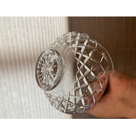 VTG WATERFORD Crystal LISMORE Bowl SIGNED 7.5"W HEAVY IRELAND