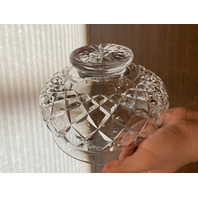 VTG WATERFORD Crystal LISMORE Bowl SIGNED 7.5"W HEAVY IRELAND