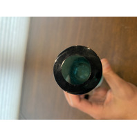 VTG Green Sommerso Tear Drop Style Art Glass Vase 9"H