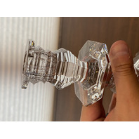 PAIR Of VTG BACCARAT Crystal REGENCE Candlesticks SIGNED 7.25"H FRANCE