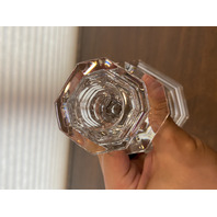 PAIR Of VTG BACCARAT Crystal REGENCE Candlesticks SIGNED 7.25"H FRANCE