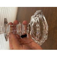 PAIR Of VTG BACCARAT Crystal REGENCE Candlesticks SIGNED 7.25"H FRANCE