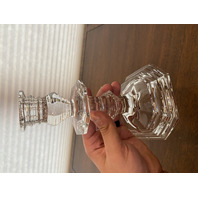 PAIR Of VTG BACCARAT Crystal REGENCE Candlesticks SIGNED 7.25"H FRANCE