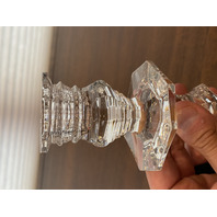 PAIR Of VTG BACCARAT Crystal REGENCE Candlesticks SIGNED 7.25"H FRANCE