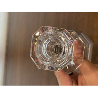 PAIR Of VTG BACCARAT Crystal REGENCE Candlesticks SIGNED 7.25"H FRANCE