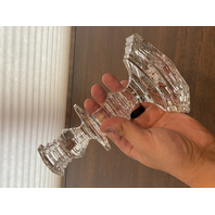 PAIR Of VTG BACCARAT Crystal REGENCE Candlesticks SIGNED 7.25"H FRANCE