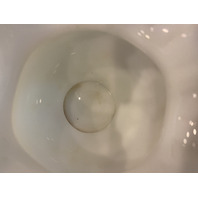 VTG FENTON Rose Pink Crest Milk Glass Ruffled Rim Vase 4.25"H