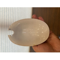 ANTIQUE ALBION POTTERY Blue/White Lidded Tureen W/Gold Accents & Underplate