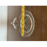 VTG Clear Fostoria FAIRFAX Lidded Glass Butter Dish 3.5"H