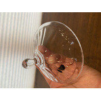 VTG Clear Fostoria FAIRFAX Lidded Glass Butter Dish 3.5"H