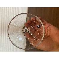 VTG Clear Fostoria FAIRFAX Lidded Glass Butter Dish 3.5"H