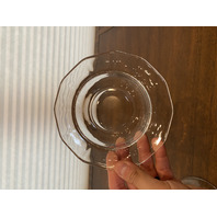 VTG Clear Fostoria FAIRFAX Lidded Glass Butter Dish 3.5"H