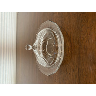 VTG Clear Fostoria FAIRFAX Lidded Glass Butter Dish 3.5"H