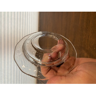 VTG Clear Fostoria FAIRFAX Lidded Glass Butter Dish 3.5"H