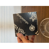 VTG VAL ST LAMBERT Crystal BALMORAL Pattern Bowl SIGNED W/BOX 5"W BELGIUM