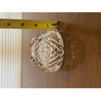 WATERFORD Cut Crystal Open Base Dome Shaped Paperweight, SIGNED 2.5"H