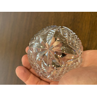 WATERFORD Cut Crystal Open Base Dome Shaped Paperweight, SIGNED 2.5"H