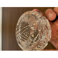 WATERFORD Cut Crystal Open Base Dome Shaped Paperweight, SIGNED 2.5"H