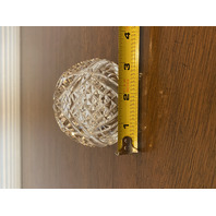 WATERFORD Cut Crystal Open Base Dome Shaped Paperweight, SIGNED 2.5"H