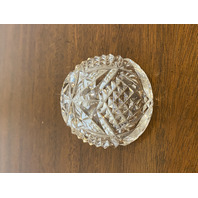 WATERFORD Cut Crystal Open Base Dome Shaped Paperweight, SIGNED 2.5"H