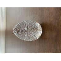 VTG Crystal Egg Shaped Paperweight 3.25"H FRANCE