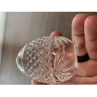 VTG Crystal Egg Shaped Paperweight 3.25"H FRANCE