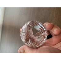 VTG Crystal Egg Shaped Paperweight 3.25"H FRANCE