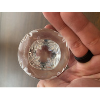 VTG Crystal Egg Shaped Paperweight 3.25"H FRANCE