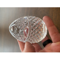 VTG Crystal Egg Shaped Paperweight 3.25"H FRANCE