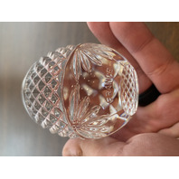 VTG Crystal Egg Shaped Paperweight 3.25"H FRANCE