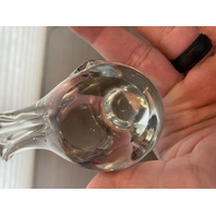 VTG Small Clear Art Glass Bird Figurine 4.25"L