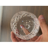 SET(3) VTG WATERFORD Crystal LISMORE Brandy Glasses SIGNED, IRELAND 5.25"H