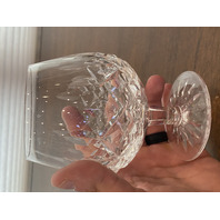 SET(3) VTG WATERFORD Crystal LISMORE Brandy Glasses SIGNED, IRELAND 5.25"H
