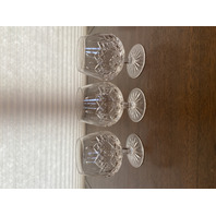 SET(3) VTG WATERFORD Crystal LISMORE Brandy Glasses SIGNED, IRELAND 5.25"H