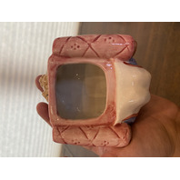 1992 HAND PAINTED Fitz & Floyd ALICE IN WONDERLAND Ceramic Sugar Bowl 5.5"H