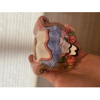 1992 HAND PAINTED Fitz & Floyd ALICE IN WONDERLAND Ceramic Sugar Bowl 5.5"H