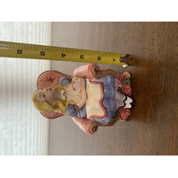 1992 HAND PAINTED Fitz & Floyd ALICE IN WONDERLAND Ceramic Sugar Bowl 5.5"H