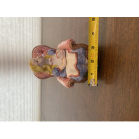 1992 HAND PAINTED Fitz & Floyd ALICE IN WONDERLAND Ceramic Sugar Bowl 5.5"H